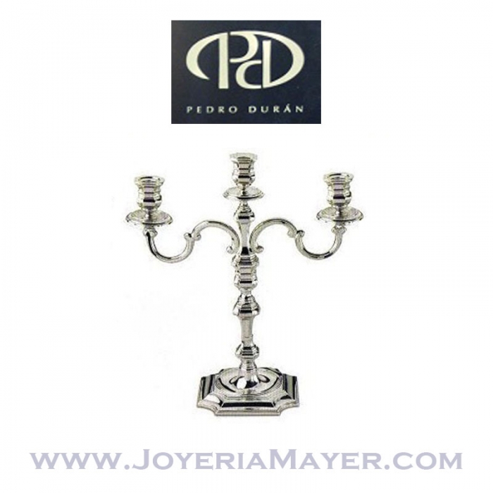 Candelabros de plata (pareja)