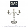 Silver candleholders (pair)