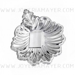 Concha de bautismo de plata