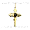 Cruz de Santiago de oro y azabache