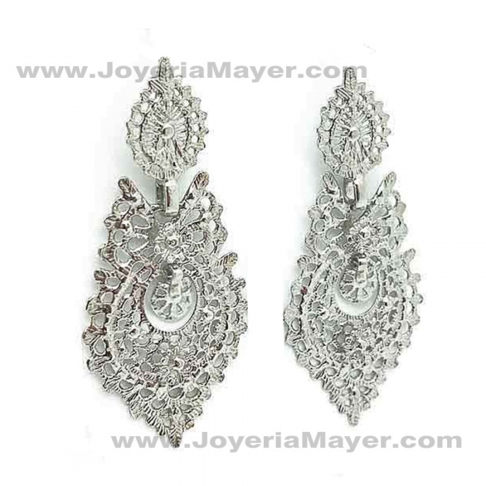 Traditional Galician silver earrings