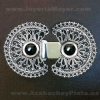 Broche azabache y plata
