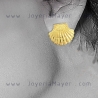 Pendientes de plata concha de Compostela