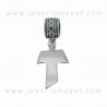 Charm de plata cruz tau