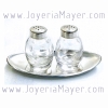 Set de sal y pimienta de plata