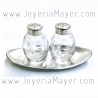 Set de sal y pimienta de plata