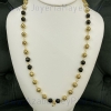 Traditional golden silver ball necklace