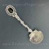 Cuchara cacillo de azabache y plata