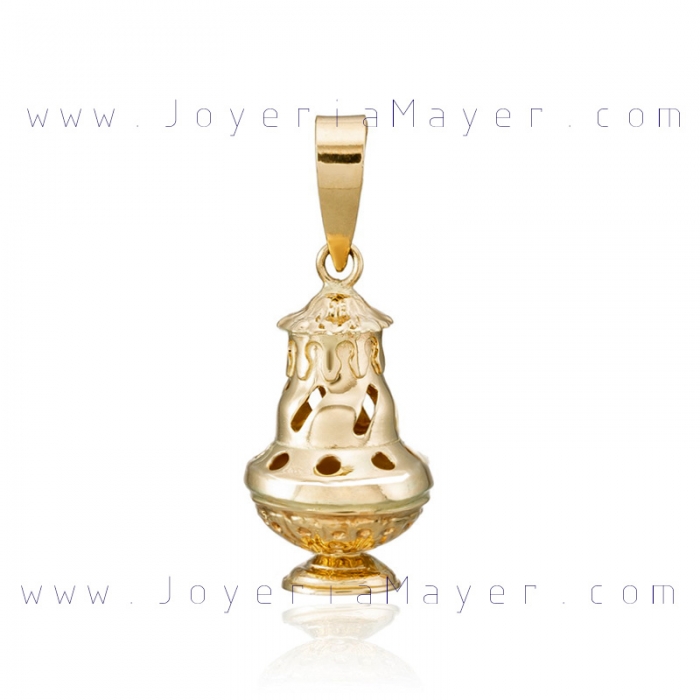 Colgante botafumeiro de oro
