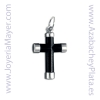 Cross silver and jet