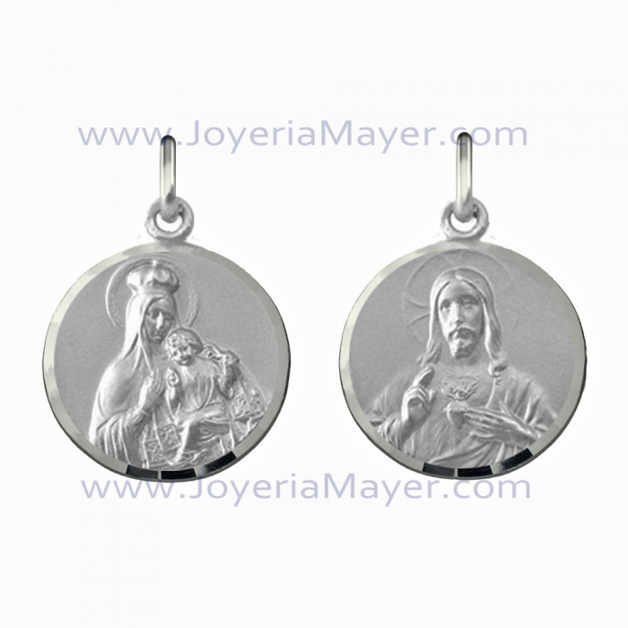 Medalla escapulario de plata