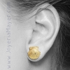 Compostela shell gold earrings