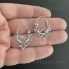 Pendientes tradicionales de plata aros da Fonsagrada