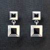 Pendientes de plata y azabache 