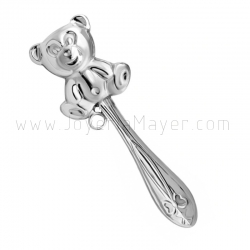 Sonajero de bebé de plata