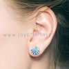 Pendientes de plata concha de Compostela