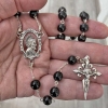 Silver and jet rosary of Saint James