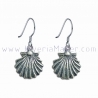 Compostela shell silver earrings