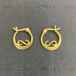 Pendientes tradicionales de plata aros da Fonsagrada