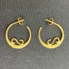 Traditional Galician silver earrings