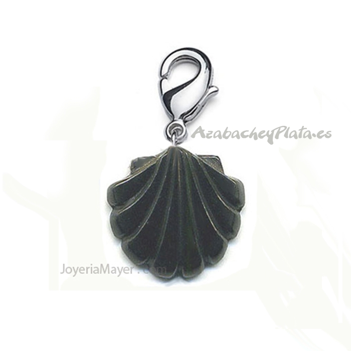 charm concha de compostela de azabache