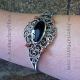 Pulsera de plata y azabache