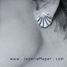 Compostela shell silver earrings