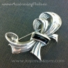 Broche de azabache y plata