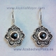 Pendientes de plata y azabache 
