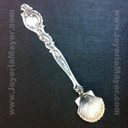 Silver ladle spoon