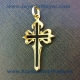 Cruz de Santiago de oro y azabache