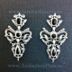 Traditional Galician silver and jet earrings