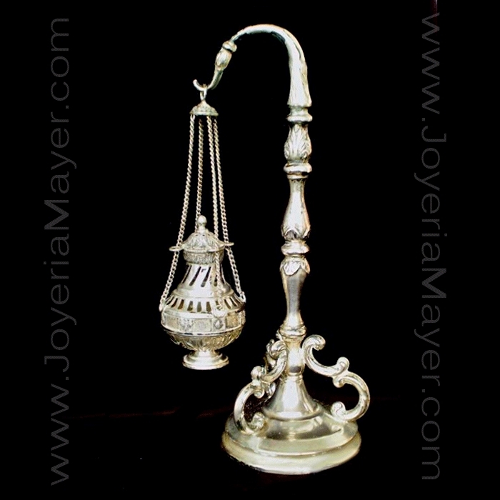 Silver incense burner (botafumeiro) of Santiago de Compostela Joyeria