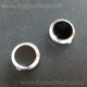 Cubrebotones de plata y azabache 
