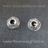 Pendientes de plata y azabache 