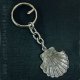 Keychain sterling silver shell compostela