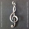 Colgante de plata clave de sol