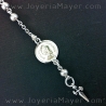 Rosario pulsera de plata de Santiago