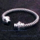 Celtic silver and jet Bracelet