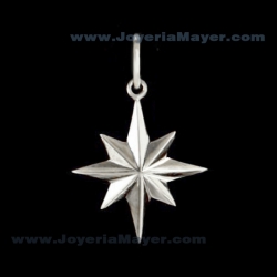 Star of Compostela silver pendant