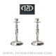 Candelabros de plata (pareja)