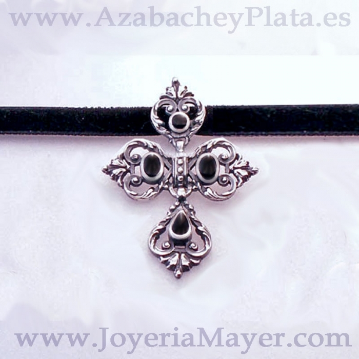 Colgante sapo de plata y azabache