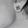 Pendientes de plata y azabache 