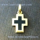 Cross of gold and jet